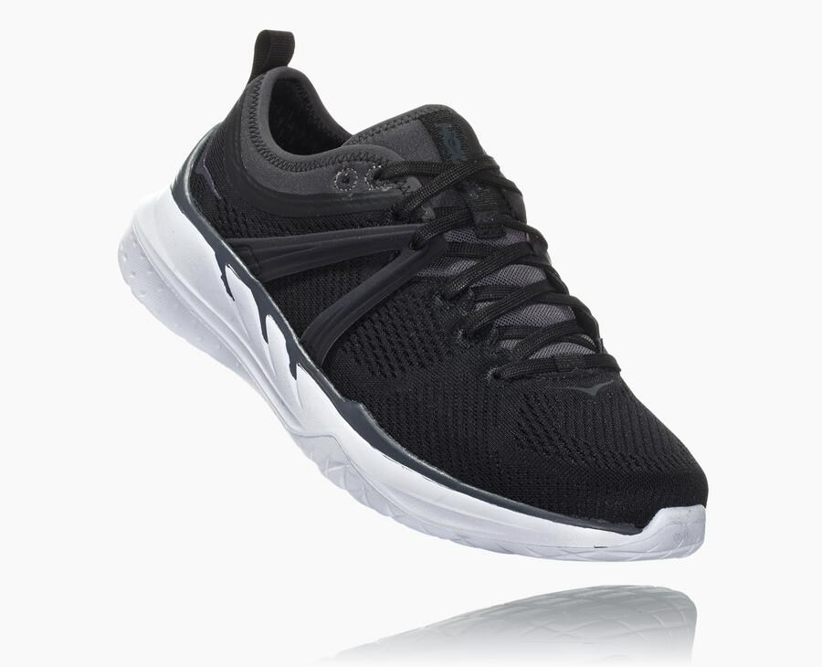Hoka One One Tivra - Women's Running Shoes - Black/White - UK 861KBPAWV